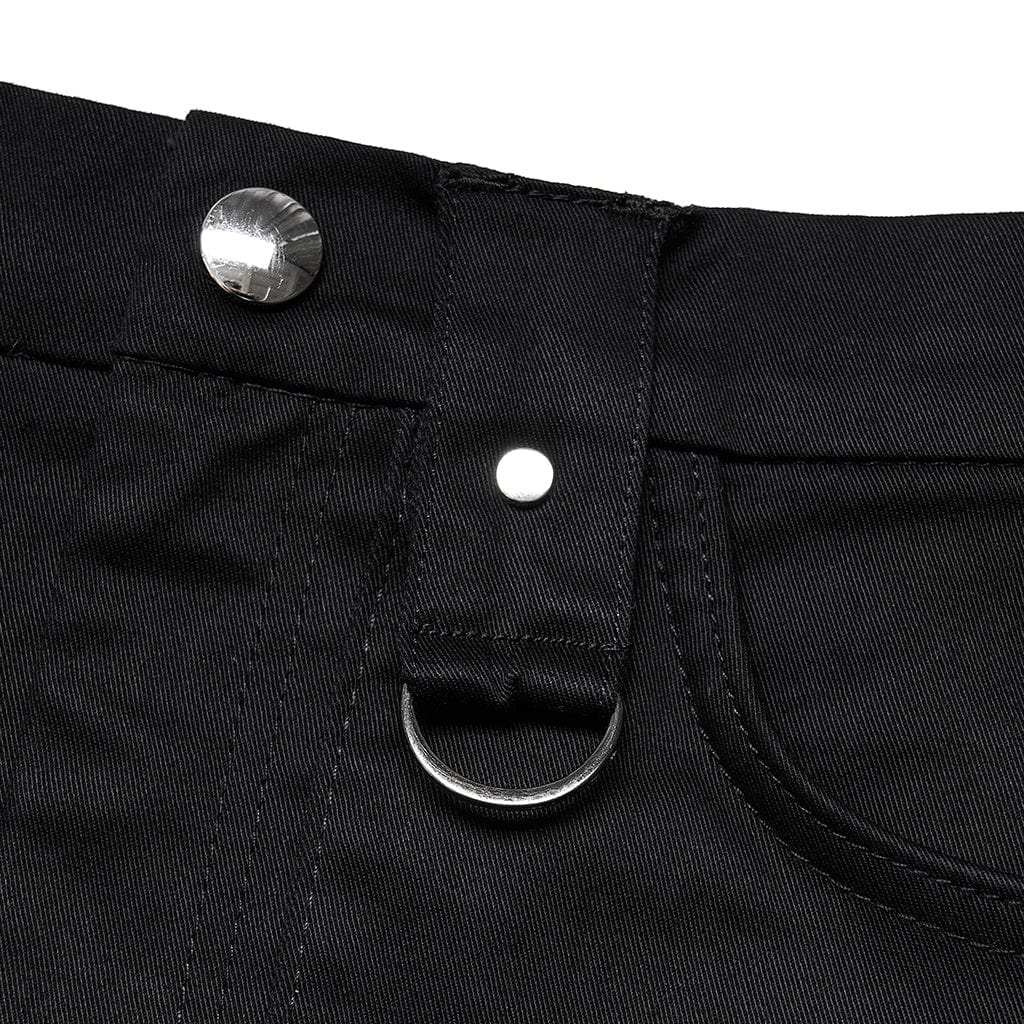 Punk Rave Women's Punk Industrial Style A-line Short Skirt