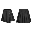 PUNK RAVE Women's Punk JK High-waisted Pleated Skirt