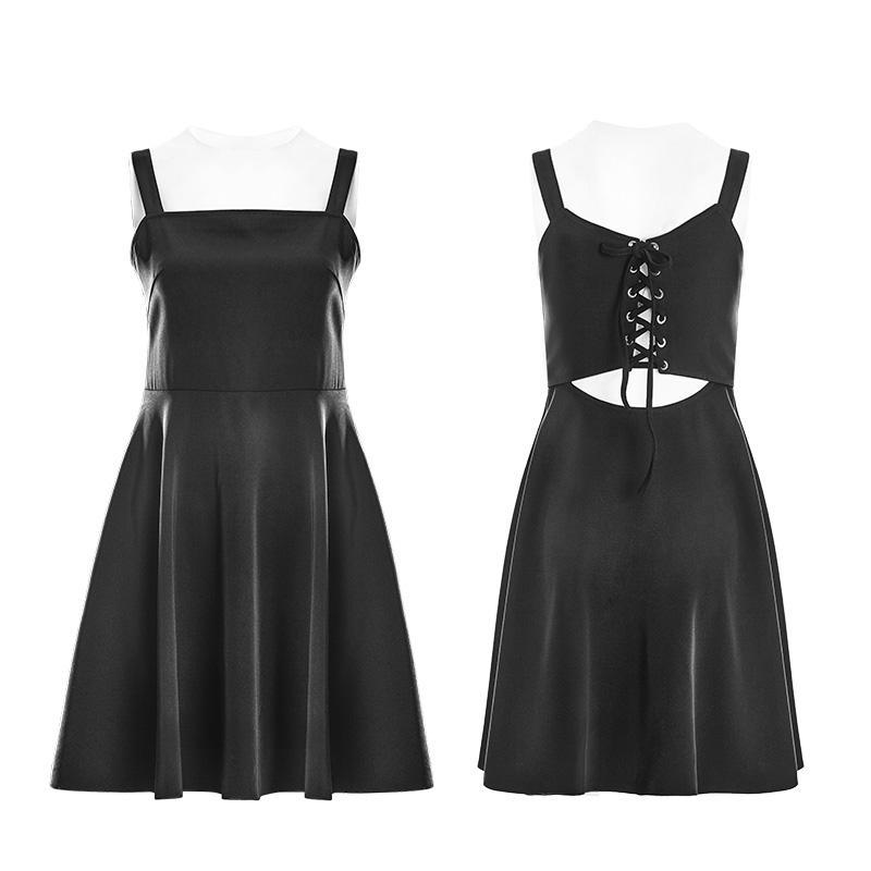 Women's Punk Layered Dress Laced Dress