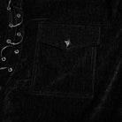 PUNK RAVE Women's Punk Loose Shirt with Detachable Sleeves