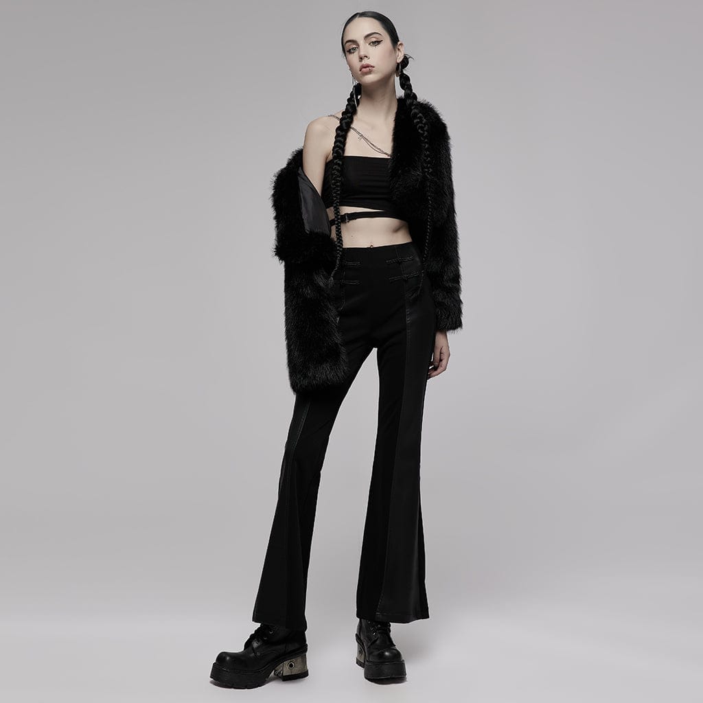 Punk Rave Women's Punk Metal Chain Tube Top