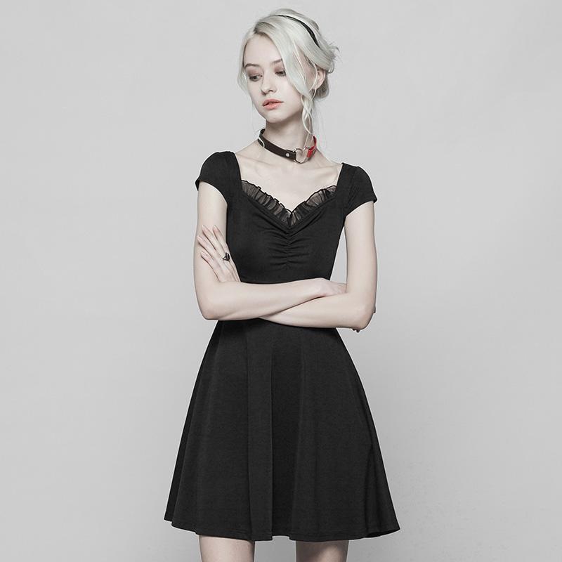 Women's Punk Ruched Dress