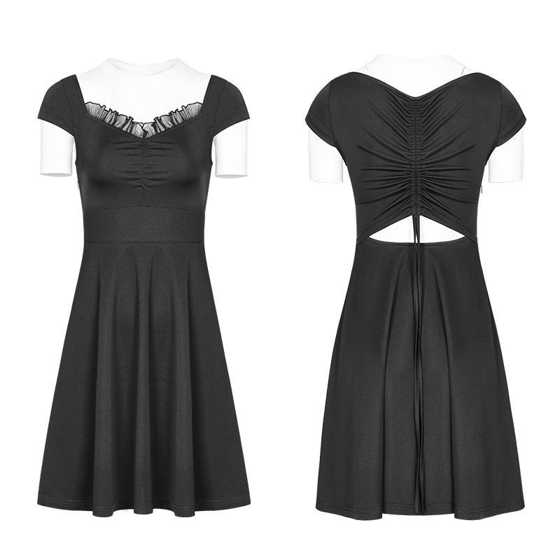 Women's Punk Ruched Dress