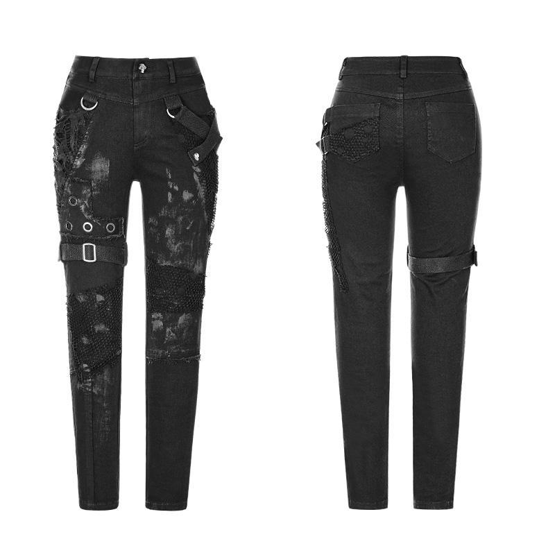 Women's Punk Skinny Trousers