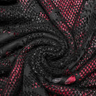 PUNK RAVE Women's Punk Skull Mesh Tank Top with Oversleeves