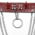 PUNK RAVE Women's Punk Snakeskin Faux Leather Necklace with Chain