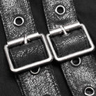 Women's Punk Turtleneck Side Zip Long Sleeved T-shirt With Straps