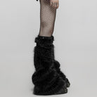 PUNK RAVE Women's Punk Woolen Leg Warmers