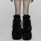 PUNK RAVE Women's Punk Woolen Leg Warmers