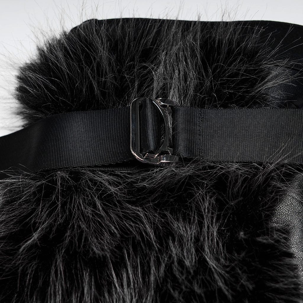 PUNK RAVE Women's Punk Woolen Leg Warmers