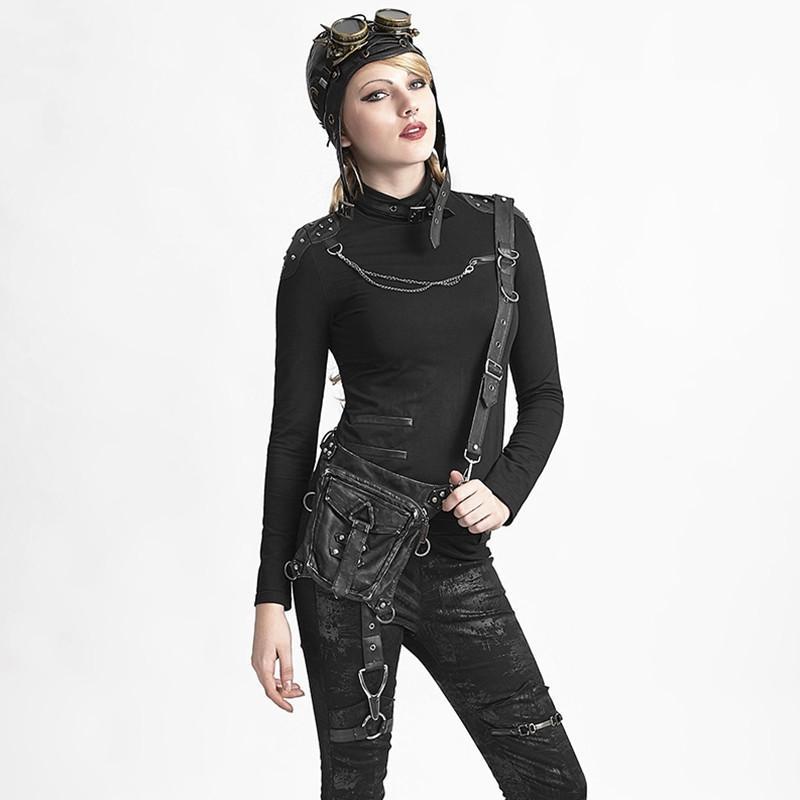 Women's Steampunk Skull Waist Bag Hip Back Vintage Holster