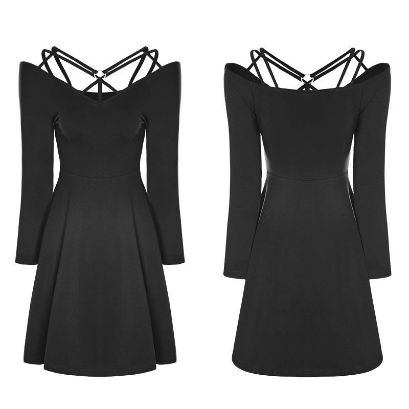 Women's Strappy Goth Dress