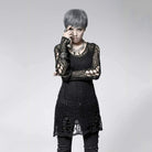 Women's Striped Ripped Casual Sweater