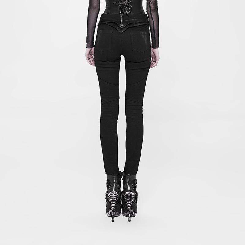 Women's Studded Punk Trousers