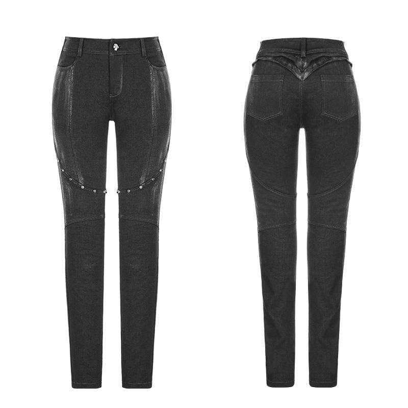 Women's Studded Punk Trousers