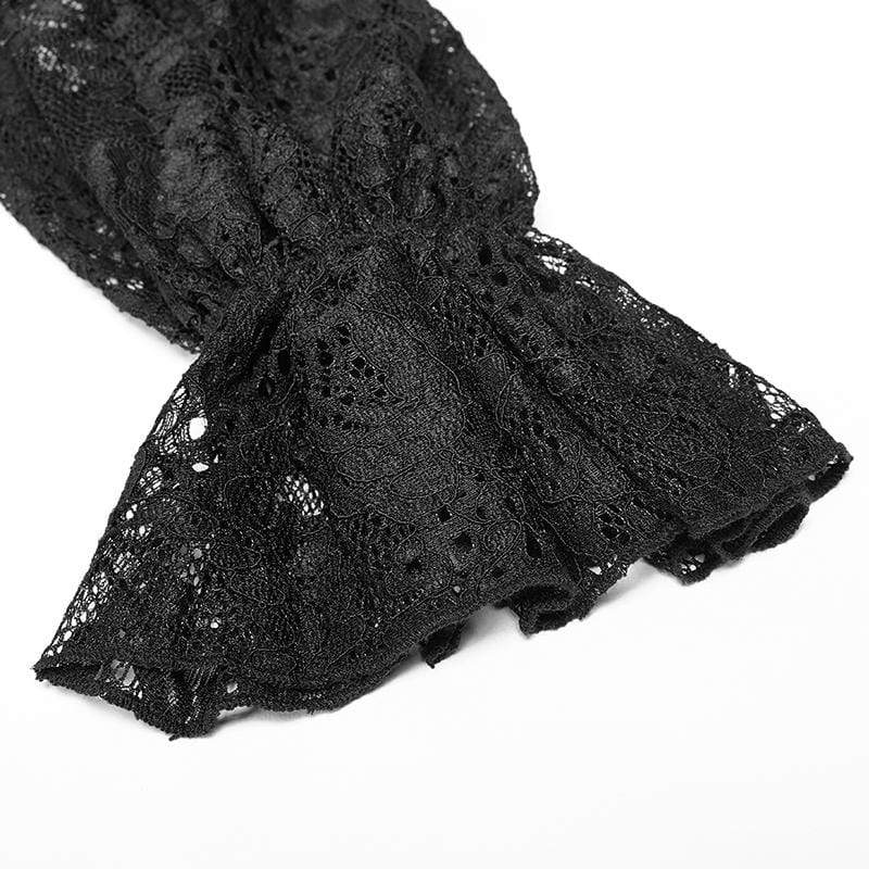 Women's Goth Lace Blouse