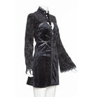 RNG Women's Gothic Plunging Embossing Mock Two-piece Dress