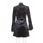 RNG Women's Gothic Plunging Embossing Mock Two-piece Dress