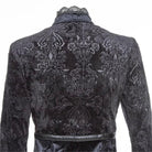 RNG Women's Gothic Plunging Embossing Mock Two-piece Dress