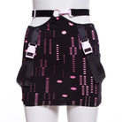 RNG Women's Grunge Contrast Color Ripped Skirt