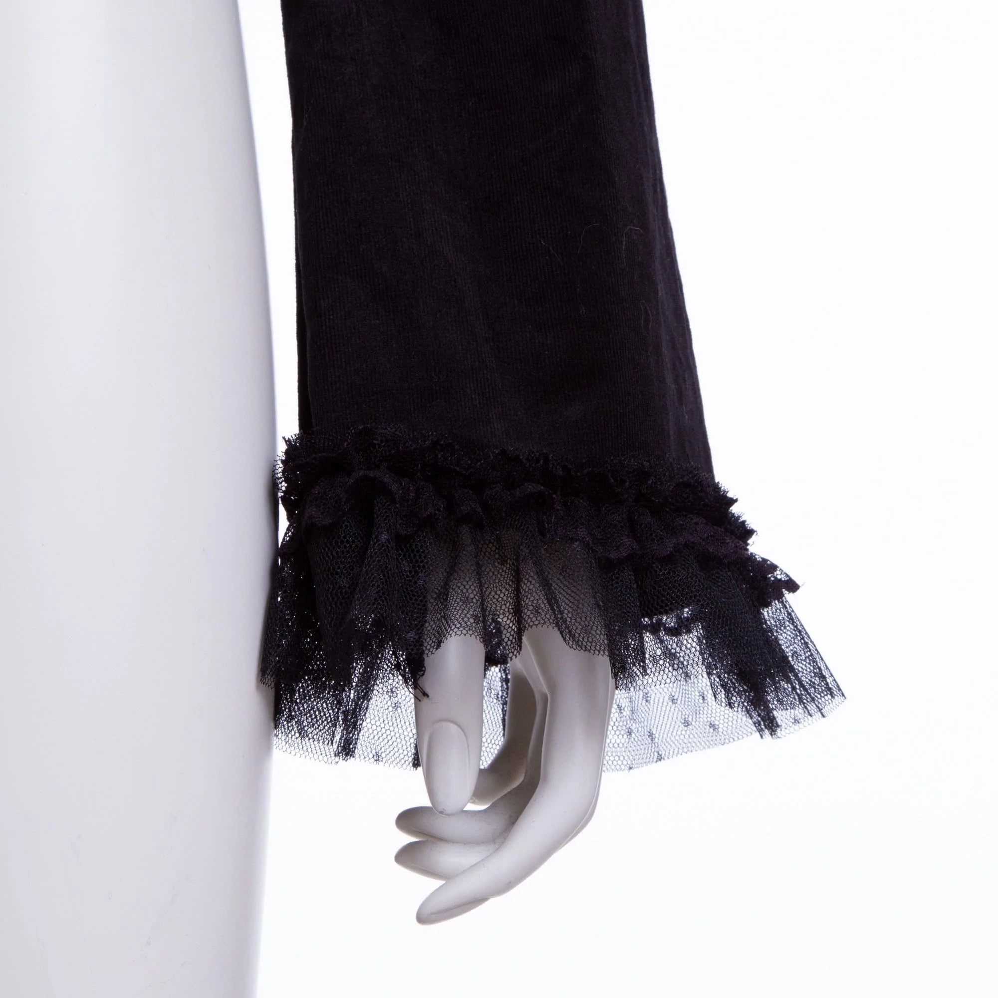 RNG Women's Grunge Lace Splice Jacket with Hood Black