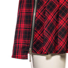 RNG Women's Grunge Plaid Pleated Skirt