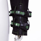 RNG Women's Grunge Stand Collar Straps Short Jacket Green