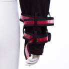 RNG Women's Grunge Stand Collar Straps Short Jacket Red