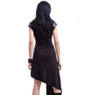 RNG Women's Punk Cheongsam Collar Irregular Dress