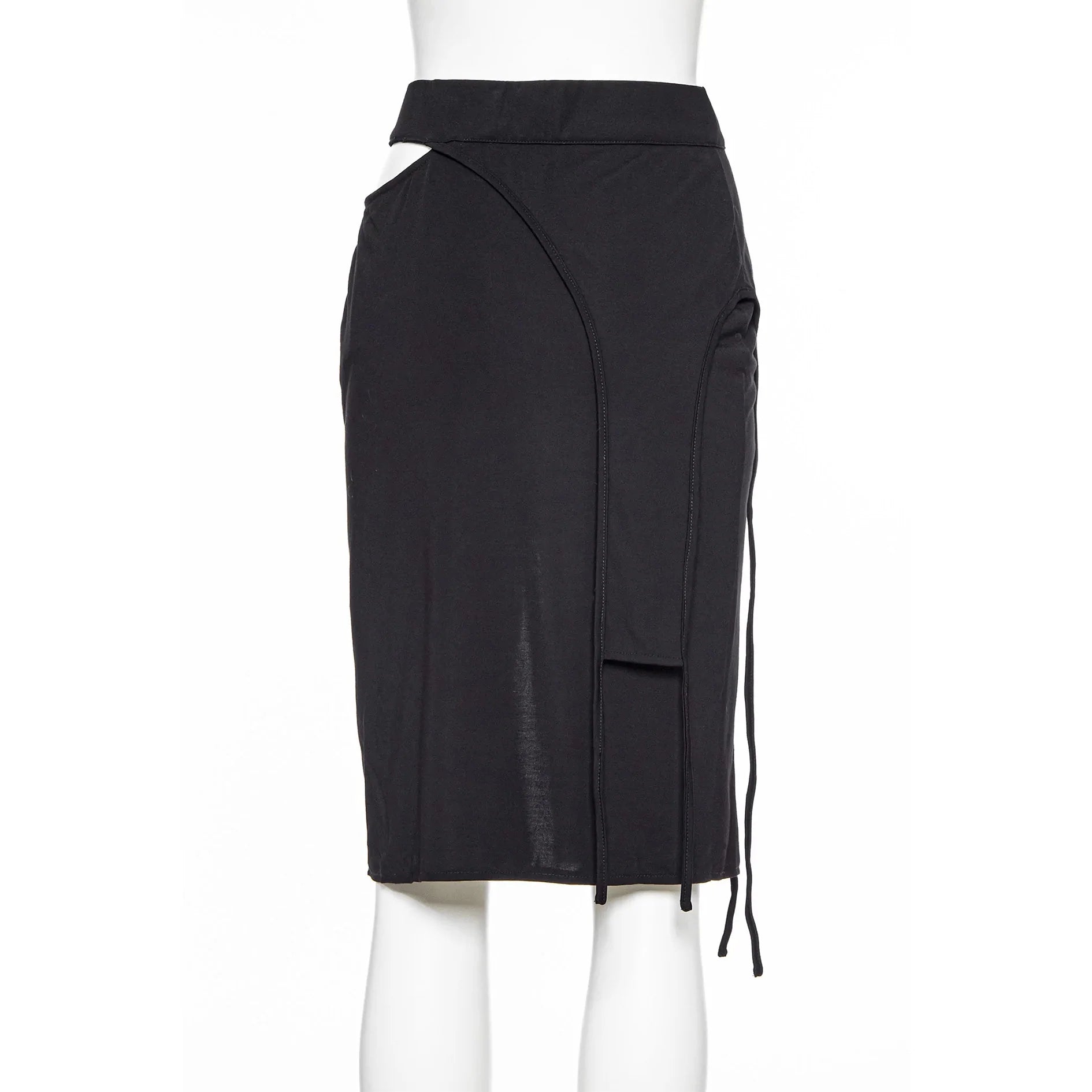 RNG Women's Punk Cutout Irrregular Skirt