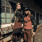 RQ-BL Men's Steampunk Bullet Faux Leather HatWear