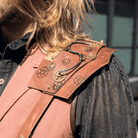 RQ-BL Men's Steampunk Faux Leather Accent Explorer Vest