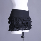 RQ-BL Short Frilled Steampunk Skirt