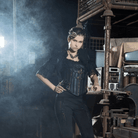 RQ-BL Steampunk Clock Part Necklace