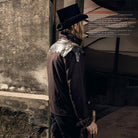 Steampunk Leather Epaulet Jacket