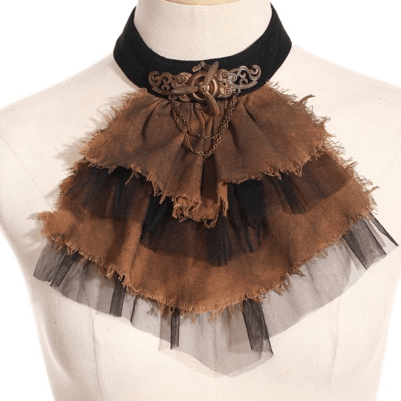 RQ-BL Steampunk Ruffled Shirt