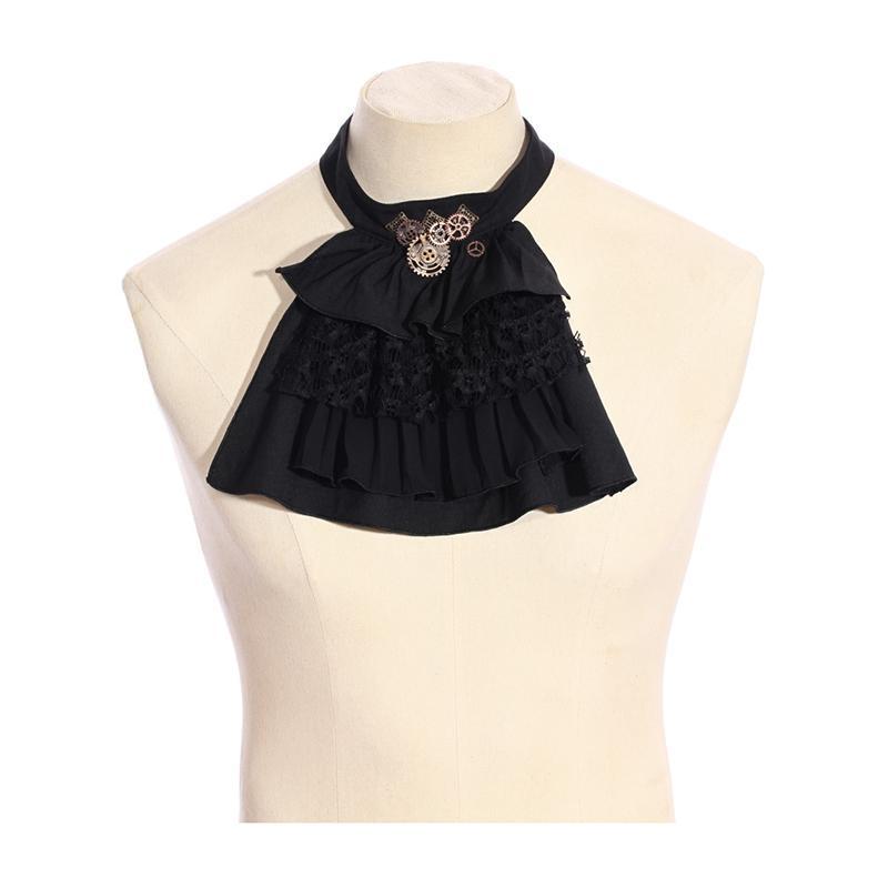 Steampunk Ruffled Shirt With Necktie