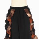 RQ-BL Women's Long Layered Steampunk Skirt
