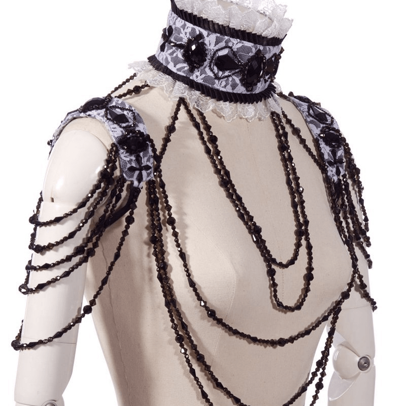 RQ-BL Women's Ornate Steampunk Neck And Shoulder Ornament