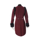 RQ-BL Women's Steampunk Faux Fur Splice Swallow-tailed Jacket