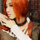 RQ-BL Women's Steampunk Gear Splice Floral Embroidered Choker