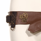 RQ-BL Women's Steampunk Strappy Buckle Faux Leather Belt