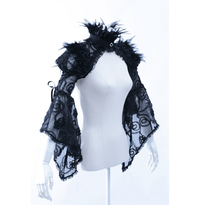 RQ-BL Women's Vintage Cape In Fine Lace