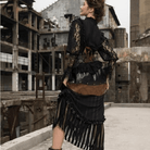 Women's Vintage Goth Steampunk Lace Top